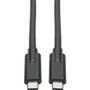 Tripp Lite by Eaton USB 3.1 Gen 1 (5 Gbps) Cable, USB Type-C (USB-C) to USB Type-C (M/M), 5 A, 6 ft, Black