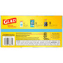 Glad ForceFlex Kitchen Drawstring Trash Bags, 13 gal, Gain Fresh Clean Scent, 24 x 27.38, White, 40 Bags/Box, 6 Boxes/Carton
