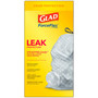 Glad ForceFlex Kitchen Drawstring Trash Bags, 13 gal, Gain Fresh Clean Scent, 24 x 27.38, White, 40 Bags/Box, 6 Boxes/Carton