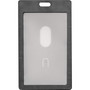 Advantus Vertical Rigid ID Badge Holder - Support 2" x 3.25" Media - Vertical - Plastic - Black