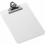 Business Source Plastic Clipboard - 6" x 9" Sheet Size - Spring Clip - Plastic - Clear - (BSN01858)