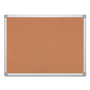 MasterVision Earth Cork Board, 36 x 24, Tan Surface, Silver Aluminum Frame (BVCCA031790) View Product Image