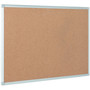 MasterVision Earth Cork Board, 36 x 24, Tan Surface, Silver Aluminum Frame (BVCCA031790) View Product Image