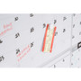 MasterVision Magnetic Dry Erase Calendar Board, Four-Month Planning/Scheduling, 48" x 36", White Surface, Satin Aluminum Frame