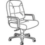 HON Pillow-Soft 2090 Series Executive High-Back Swivel/Tilt Chair, Supports Up to 300 lb, 16.75" to 21.25" Seat Height, Black
