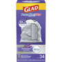 Glad CloroxPro ForceFlex Tall Kitchen Drawstring Trash Bags, 13 gal, 23.75 x 24.88, Gray, 100/Box