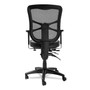 Alera Elusion Series Mesh Mid-Back Multifunction Chair, Supports Up to 275 lb, 17.7" to 21.4" Seat Height, Black