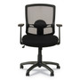 Alera Etros Series Mesh Mid-Back Chair, Supports Up to 275 lb, 18.03" to 21.96" Seat Height, Black