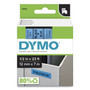 DYMO D1 High-Performance Polyester Removable Label Tape, 0.5" x 23 ft, Black on Blue