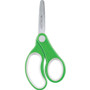 Westcott Soft Handle Kids Scissors, Rounded Tip, 5" Long, 1.75" Cut Length, Straight Assorted Color Handles, 12/Pack