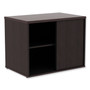 Alera Open Office Low Storage Cab Cred, 29.5w x 19.13d x 22.78h, Espresso (ALELS593020ES) View Product Image