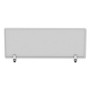 Alera Polycarbonate Privacy Panel, 47w x 0.5d x 18h, Silver/Clear (ALEPP4718) View Product Image