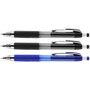 uniball 207 Mechanical Pencils with Tube of Lead/Erasers, 0.7 mm, HB (#2), Black Lead, Assorted Barrel Colors, 3 Pencils/Set