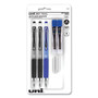 uniball 207 Mechanical Pencils with Tube of Lead/Erasers, 0.7 mm, HB (#2), Black Lead, Assorted Barrel Colors, 3 Pencils/Set
