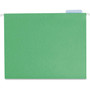 Smead Colored Hanging File Folders with 1/5 Cut Tabs, Letter Size, 1/5-Cut Tabs, Green, 25/Box