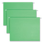 Smead Colored Hanging File Folders with 1/5 Cut Tabs, Letter Size, 1/5-Cut Tabs, Green, 25/Box