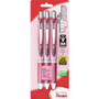 EnerGel EnerGel Pink BCA Ribbon RTX Liquid Gel Pens - 0.7 mm Medium Pen Point - Refillable - Retractable - Black Ink - Gel-based