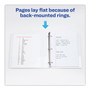 Avery Heavy-Duty Non Stick View Binder with DuraHinge and Slant Rings, 3 Rings, 1" Capacity, 11 x 8.5, White, 4/Pack
