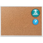 Quartet Classic Series Cork Bulletin Board, 36" x 24", Tan Surface, Anodized Aluminum Frame
