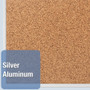 Quartet Classic Series Cork Bulletin Board, 36 x 24, Natural Surface, Silver Anodized Aluminum Frame (QRT2303) View Product Image