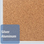 Quartet Classic Series Cork Bulletin Board, 36" x 24", Tan Surface, Anodized Aluminum Frame