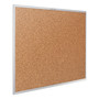 Quartet Classic Series Cork Bulletin Board, 36" x 24", Tan Surface, Anodized Aluminum Frame