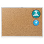 Quartet Classic Series Cork Bulletin Board, 36 x 24, Natural Surface, Silver Anodized Aluminum Frame (QRT2303) View Product Image