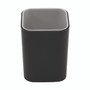 Advantus Fusion Pencil Cup, Plastic, 2.99 x 2.99 x 3.96, Black/Gray