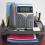 Compucessory Telephone Stand/Organizer - 5" Height x 11.50" Width x 9.50" Depth - Desktop - Non-skid Base, Cable Management - Black - Plastic