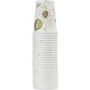Dixie Pathways Paper Hot Cups, 8 oz, White/Brown, 25/Bag, 20 Bags/Carton
