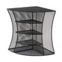 Safco Onyx Mesh Corner Organizer, Six Sections, 15 x 11 x 13, Black