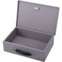 Sparco All-Steel Insulated Cash Box - Steel - Gray