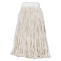 Boardwalk Cut-End Wet Mop Head, Cotton, #16, White, 12/Carton (BWK2016CCT) View Product Image