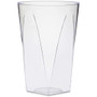 Milan Trendy Tumblers - 10 fl oz - Square-to-Round - Clear - Polystyrene - General Purpose