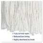 Boardwalk Cut-End Wet Mop Head, Rayon, No. 20, White