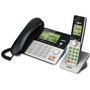 VTech CS6949 DECT 6.0 Standard Phone - Black, Silver - 1 x Phone Line - Speakerphone - Answering Machine