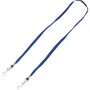 Advantus Face Mask Lanyard - Adjustable - J-Hook Attachment - 30" Length - Blue