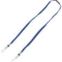 Advantus Face Mask Lanyard - Adjustable - J-Hook Attachment - 30" Length - Blue