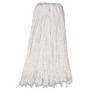 Boardwalk Mop Head, Premium Standard Head, Rayon Fiber, 32oz, White, 12/Carton