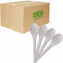 Eco-Products 6" Plantware High-heat Spoons - 1 Piece(s) - Spoon - 1 x Spoon - Disposable - Pearl White