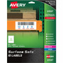 Avery Surface Safe ID Label - 3 1/4" Width x 8 3/8" Length - Removable Adhesive - Rectangle - Laser, Inkjet - White