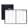 House of Doolittle Recycled Professional Weekly Planner, 15-Minute Appts, 11 x 8.5, Black Wirebound Soft Cover, 12-Month (Jan to Dec): 2025