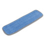 Boardwalk Microfiber Mop Head, Blue, 18 x 5, Split Microfiber, Hook and Loop Back, Dozen (BWKMFM185BCFDZ) View Product Image