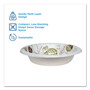 Dixie Pathways Heavyweight Paper Bowls, 12 oz, Green/Burgundy, 1,000/Carton