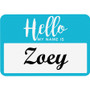 Avery Self-Adhesive Name Tags - Hello My Name Is - 11" Height x 8 1/2" Width - Removable Adhesive - Rectangle - Laser, Inkjet