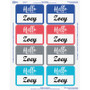 Avery Self-Adhesive Name Tags - Hello My Name Is - 11" Height x 8 1/2" Width - Removable Adhesive - Rectangle - Laser, Inkjet