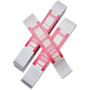 ICONEX SecurIT Currency Straps - Total $500 - Adhesive, Sturdy, Color Coded - Kraft Paper - Red