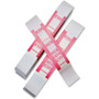 ICONEX SecurIT Currency Straps - Total $500 - Adhesive, Sturdy, Color Coded - Kraft Paper - Red