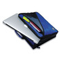 Case it Universal Zipper Binder, 3 Rings, 2" Capacity, 11 x 8.5, Blue/Gray Accents