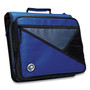 Case it Universal Zipper Binder, 3 Rings, 2" Capacity, 11 x 8.5, Blue/Gray Accents